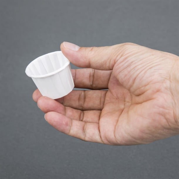 4 Aces Recyclable Paper Sauce Pots Small 1oz (250 Pack) cx080