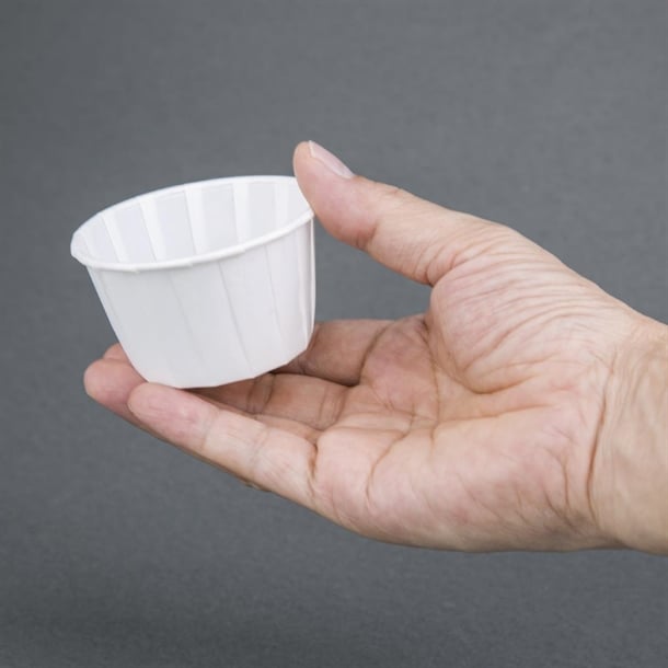 4 Aces Recyclable Paper Sauce Pots Large 4oz (250 Pack) cx082