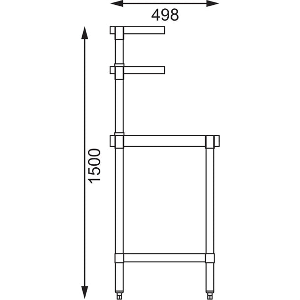 Vogue Stainless Steel Prep Station 1800x600mm cc360