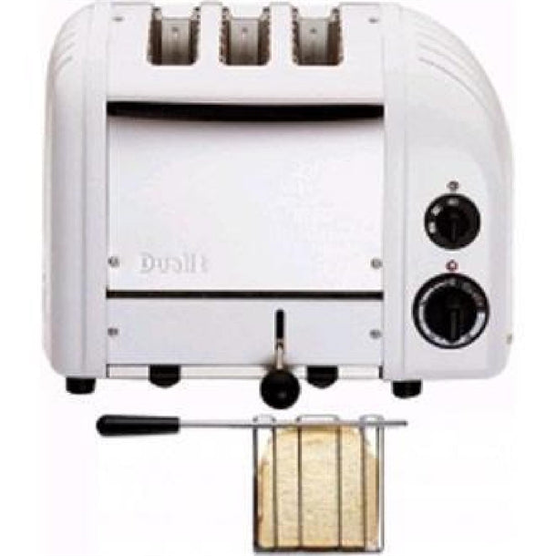 Dualit 2 + 1 Combi Vario 3 Slice Toaster White 31216 cd352