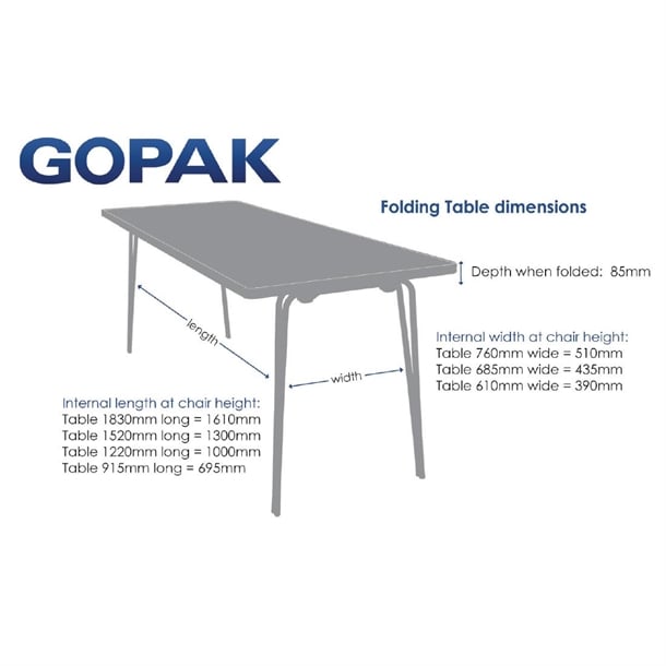 Gopak Contour Folding Table Teak p_dm695