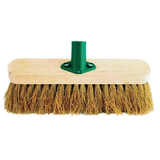 Jantex Wooden Broom Head Soft Coco 12in cd796