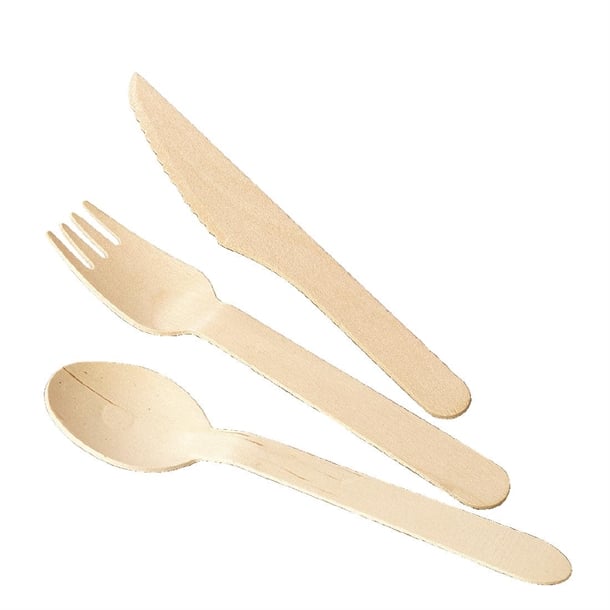 Fiesta Compostable Wooden Dessert Spoons (100 Pack) cd904