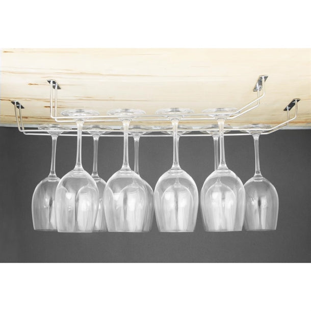 Olympia Wine Glass Rack Chrome 610mm ce308