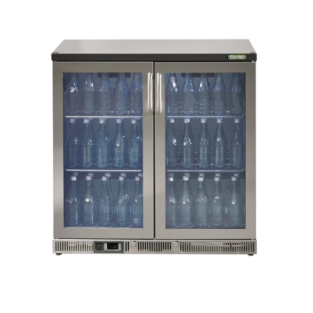Gamko Bottle Cooler - Double Hinged Door 250Ltr Stainless Steel ce559
