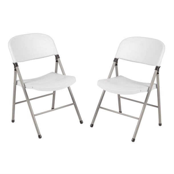 Bolero Foldaway Utility Chairs White (2 Pack) ce692