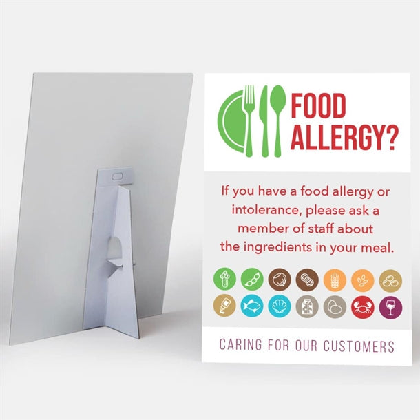 Customer Allergen Symbols & Ingredients Awareness Pub & Cafe Notice (2 x Display Options) cg204