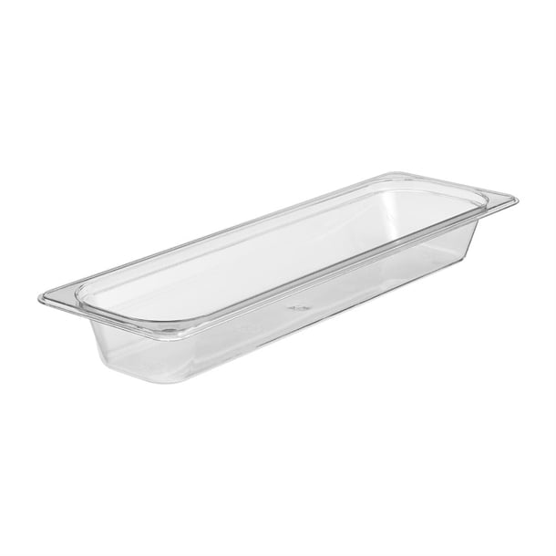 Cambro Camwear Long Clear Food Pan 1/2 X 2" ch584