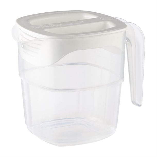 Araven White Polypropylene Jug - 1Ltr 34oz ch923