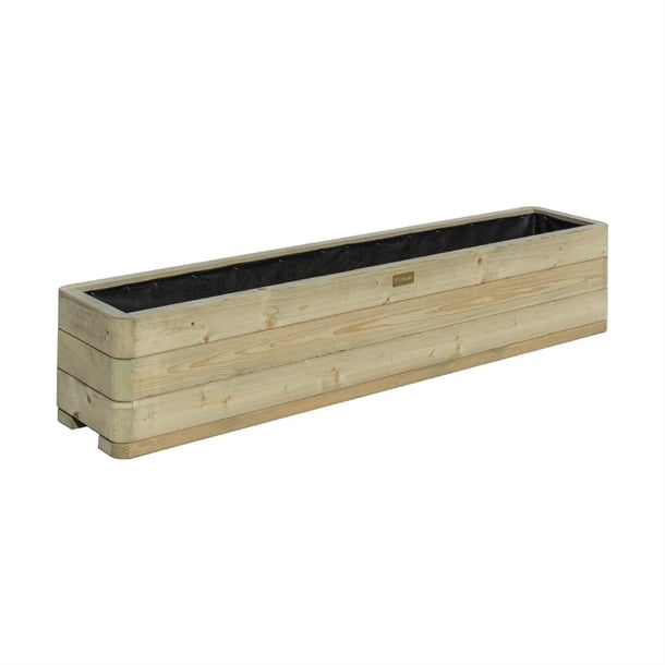 Rowlinson Marberry Layer Rectangular Wooden Planter 150cm ch983