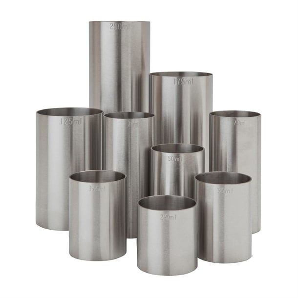 Beaumont Stainless Steel Thimble Measure CE Marked 200ml cj447