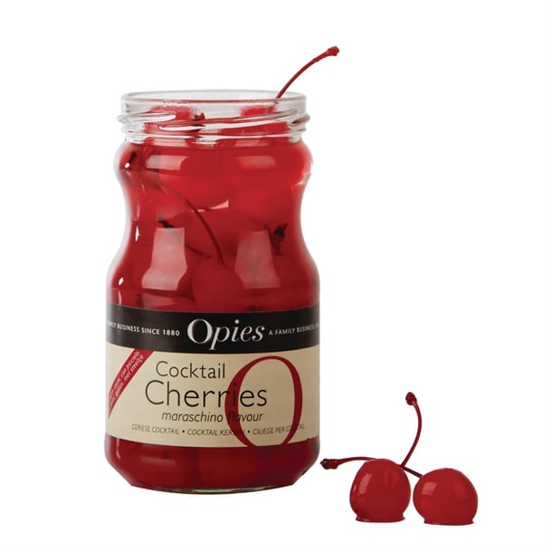 Opies Cocktail Cherries Maraschino Flavour 500g ck780
