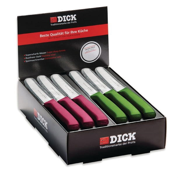 Dick Countertop 40-Piece Utility Knife Box Set Pink and Green cn558