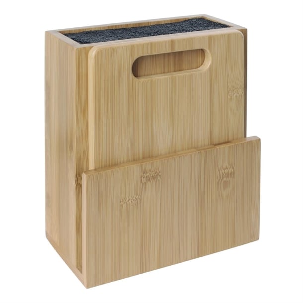 Vogue Wooden Universal Knife Block and Chopping Board cp863