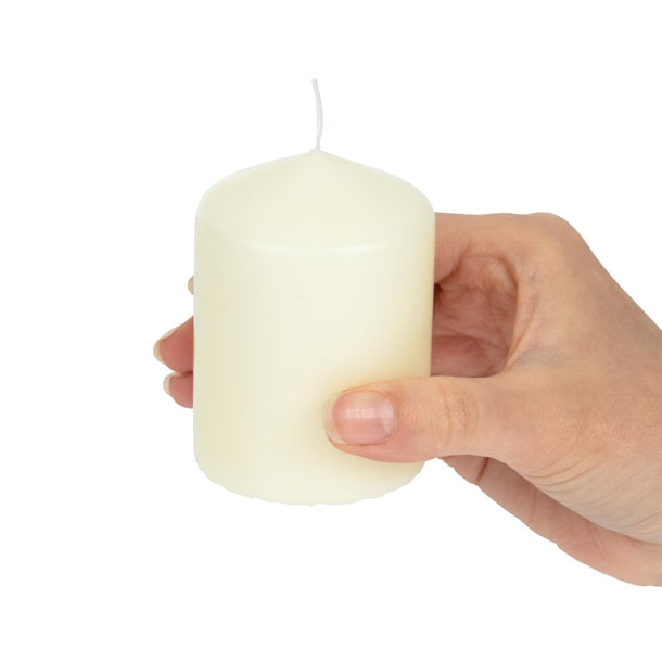 Bolsius Ivory Pillar Short Candles 3" (12 Pack) cr448