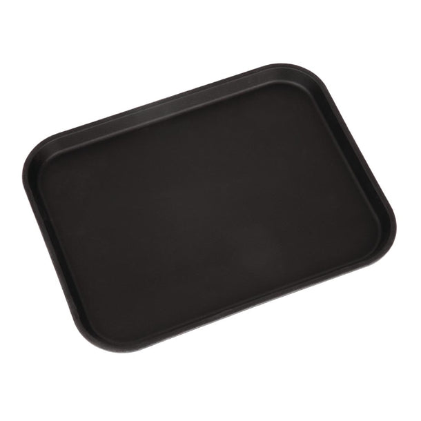 Cambro Camtread Fibreglass Rectangular Non-Slip Tray Black 457mm ct277