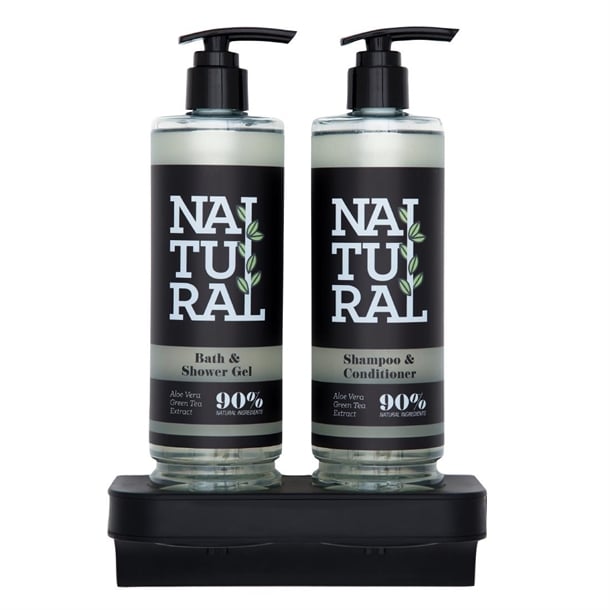 Hotel Complimentary 90% Natural Range Double Magnetic Wall Bracket for 400ml cu227