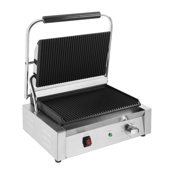 Buffalo Bistro Large Ribbed Contact Grill cu602