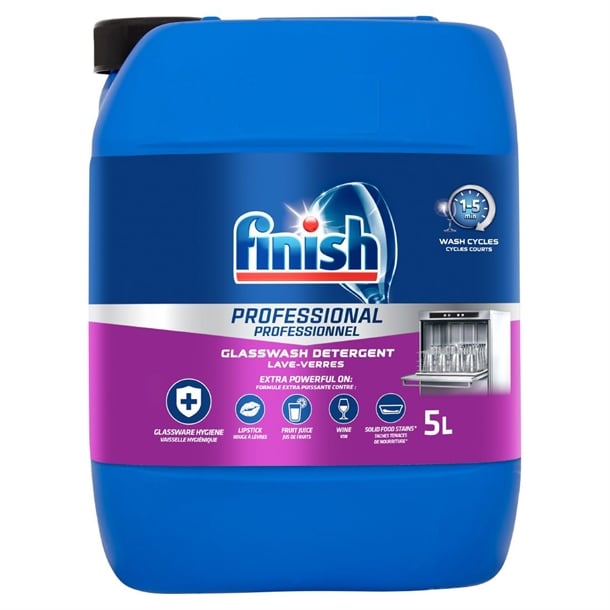 Finish Professional Cabinet Glasswasher Detergent 5Ltr cu998