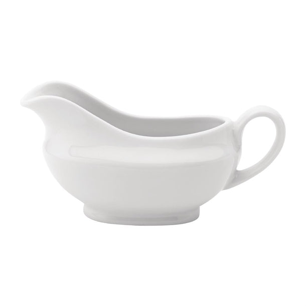 Utopia Titan Traditional Sauce Boats White 110ml (6 Pack) cw339