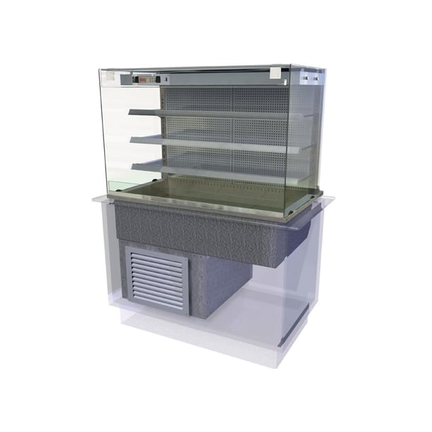 CED Kubus Drop In Multideck Self Service 1525mm KMDF4HT cw645