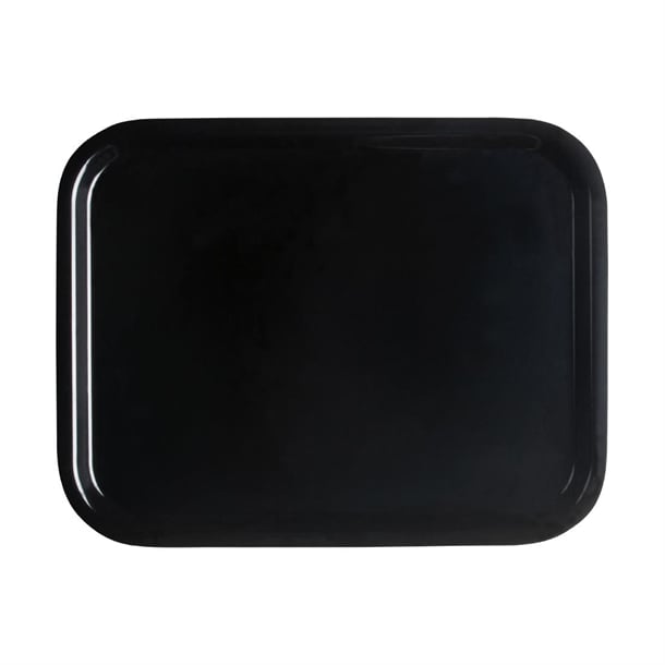 Cambro Capri Tray Smooth Surface Black p_cx367