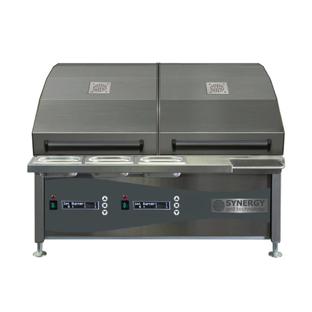 Synergy Grill Electric Chargrill Oven with Twin Lids CGO900DUALE cx888