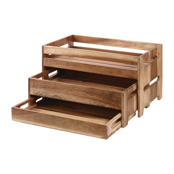 Churchill Wood Medium Rustic Nesting Crate cy741