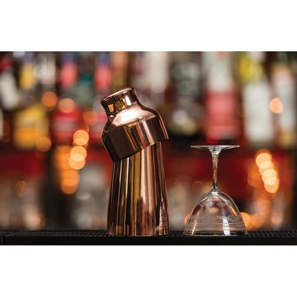Beaumont Copper Plated Two Piece Art Deco Shaker cz397