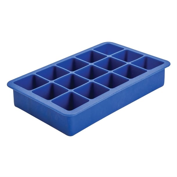 Beaumont 15 Cavity Silicone Ice Cube Mould Blue cz402