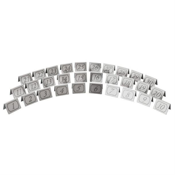 Beaumont Stainless Steel Table Numbers 11-20 cz434