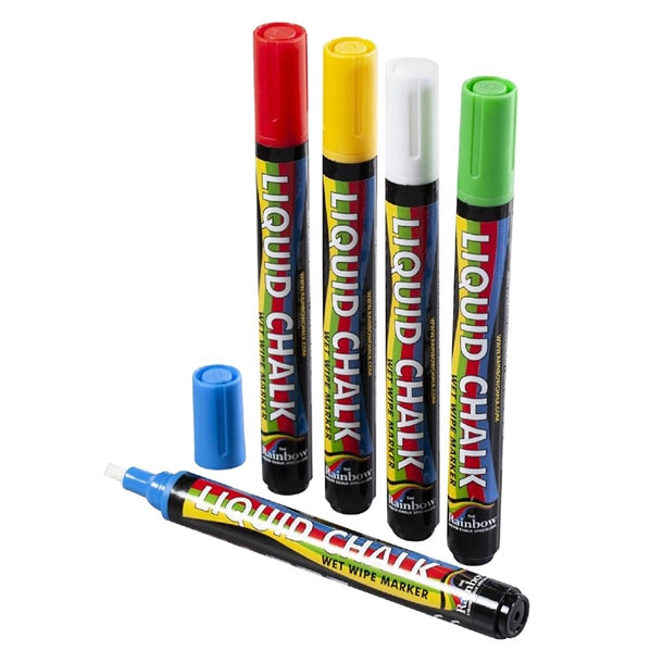 Beaumont Liquid Chalk Pen Colour 5mm (5 Pack) cz476
