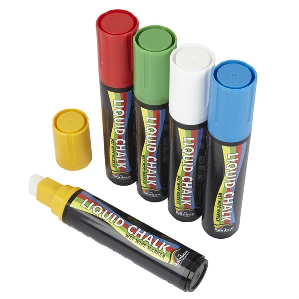 Beaumont Liquid Chalk Pen 15mm Colour (5 Pack) cz478