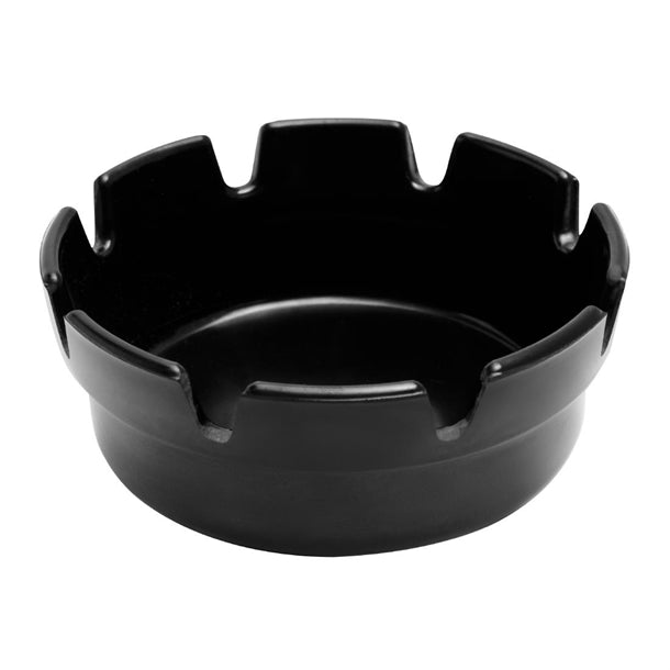 Beaumont Black Melamine Ashtray 177mm (10 Pack) cz573