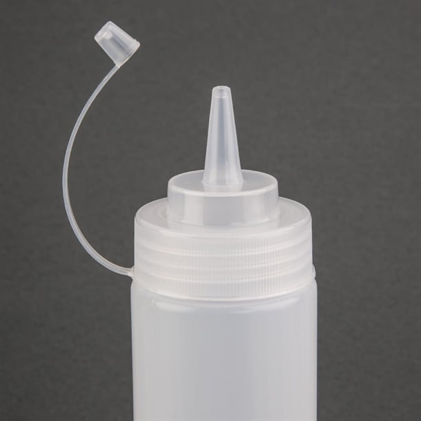 Nisbets Essentials Squeeze Sauce Bottles 12oz (6 Pack) da113