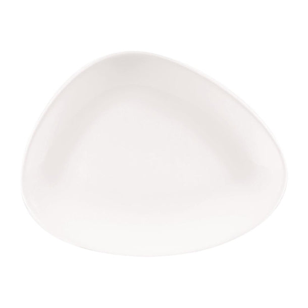 Churchill Lotus Triangular Plates White 260mm (12 Pack) da628