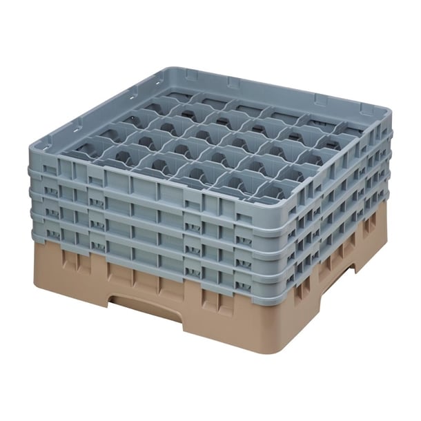 Cambro Camrack Beige 36 Compartments Max Glass Height 215mm de796