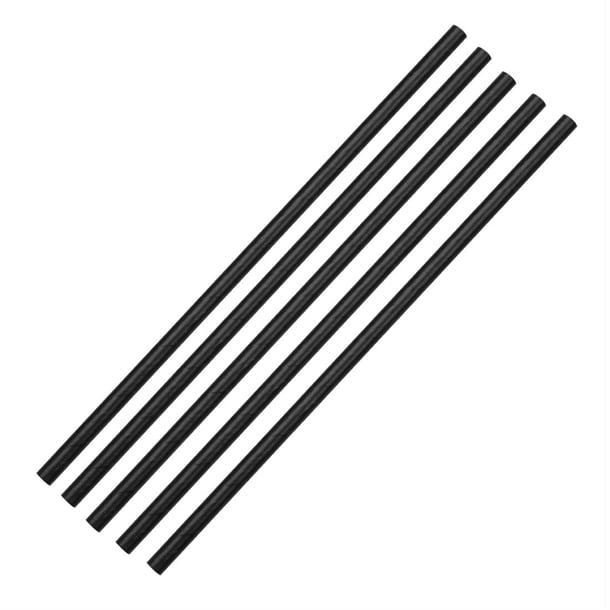 Fiesta Compostable Paper Straws Black (250 Pack) de926