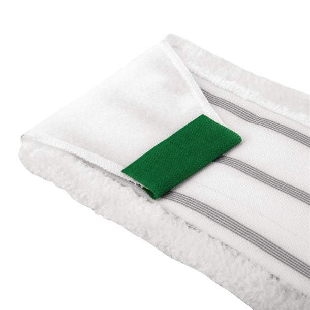 SYR Microfibre 400mm Flat Mop Head Green dk217