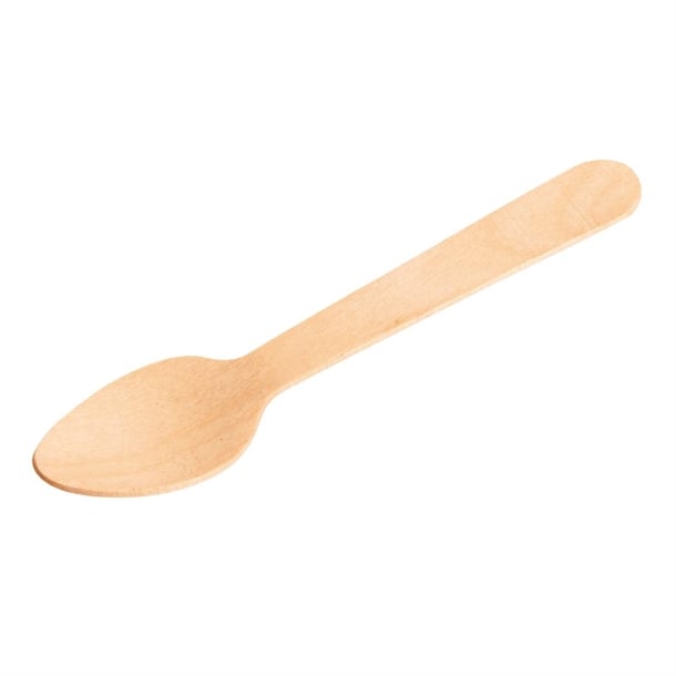 Fiesta Compostable Wooden Teaspoons (100 Pack) dk398