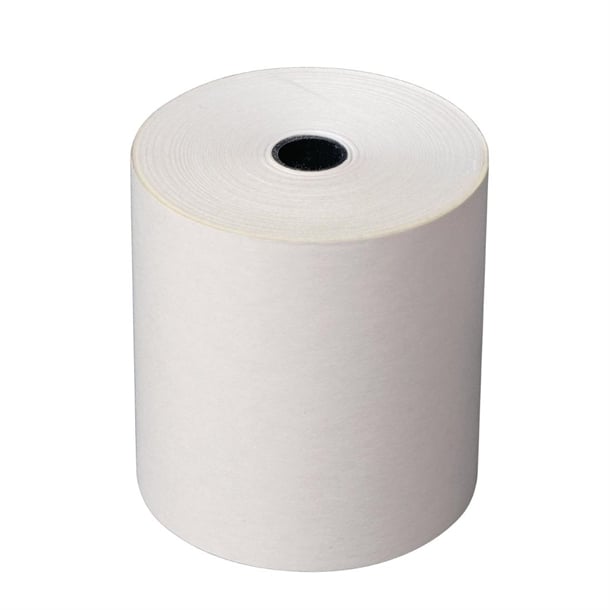 Olympia Non-Thermal 2ply White and Yellow Till Roll 76 x 70mm (20 Pack) dk596