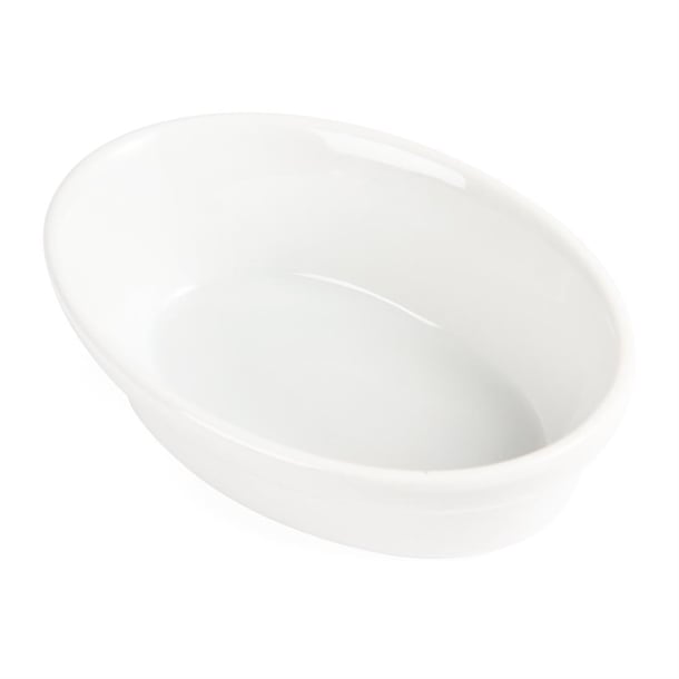 Olympia Whiteware Oval Pie Bowls 145mm (6 Pack) dk806