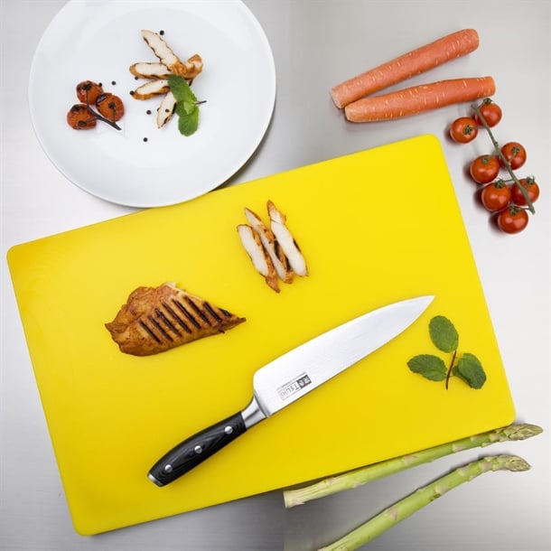 Hygiplas Extra Thick Low Density Yellow Chopping Board p_dm002