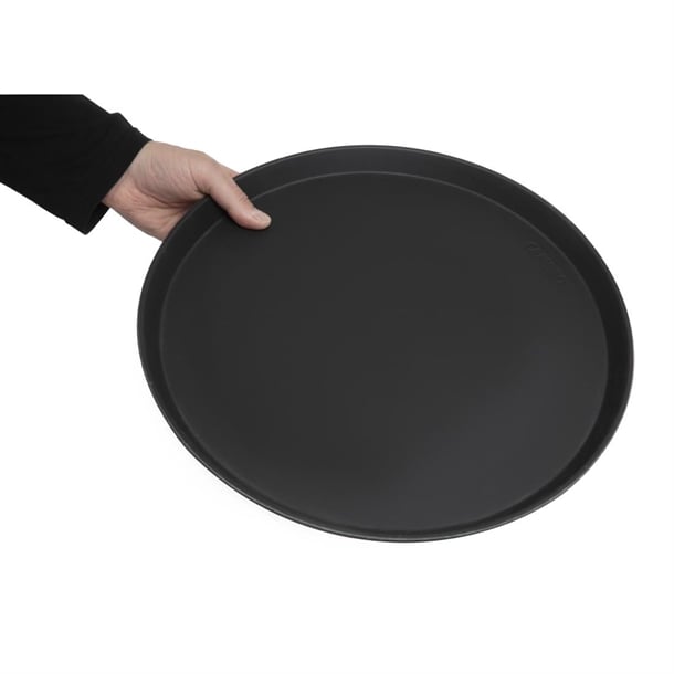 Cambro Camtread Fibreglass Round Non-Slip Tray Black p_dm780