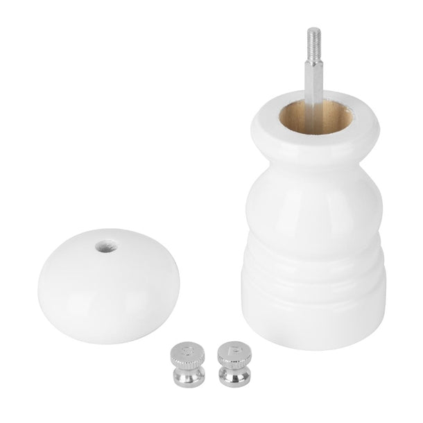 Olympia Salt Or Pepper Grinder White Hevea Wood 125mm dn652