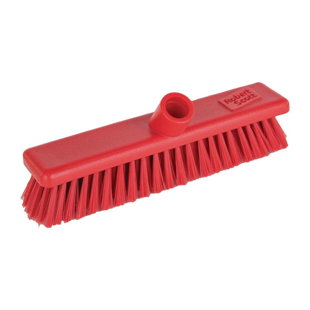 Jantex Hygiene Broom Soft Bristle Red 12" dn830