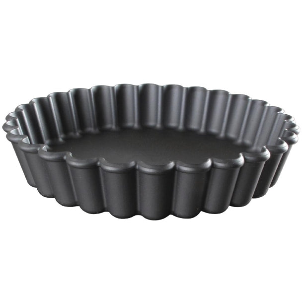 Matfer Bourgeat Exoglass Round Fluted Tartlet Mould 110mm (12 Pack) dn956