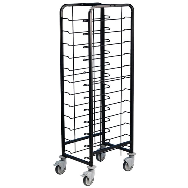 EAIS Powder Coated Enamel Clearing Trolley 12 Shelves dp290
