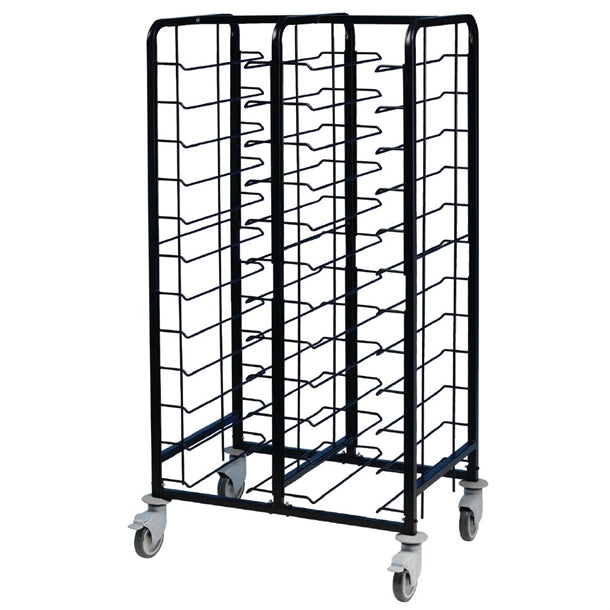 EAIS Powder Coated Enamel Clearing Trolley 24 Shelves dp291
