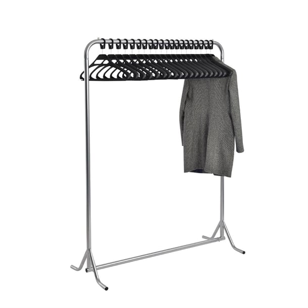 Meeting Room Coat Rack with 20 Black Hangers dp712